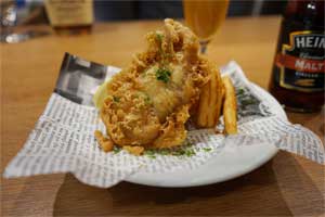 SAKE - YA(さかや)西荻_ビール / Fish &Chips