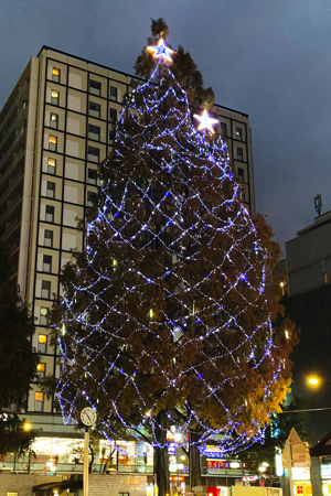 JR阿佐ヶ谷駅南口_ブルーライトアップ